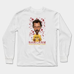 Caricature of Dr.House Long Sleeve T-Shirt